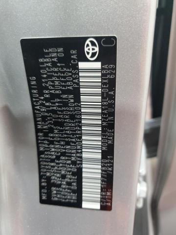 5YFB4MDE1RP216002 - 2024 TOYOTA COROLLA LE فضي صورة 12