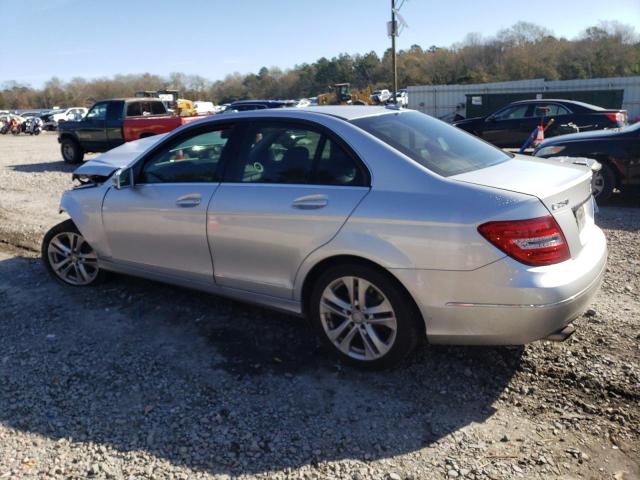 WDDGF4HB8EG255588 - 2014 MERCEDES-BENZ C 250 SILVER photo 2