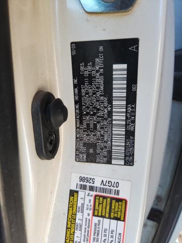 5TDDK4CC2AS032178 - 2010 TOYOTA SIENNA XLE თეთრი ფოტო 13