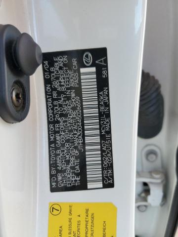 JTHBA30G445026659 - 2004 LEXUS ES 330 白色 照片 12