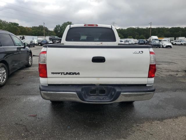 5TBDT44106S518725 - 2006 TOYOTA TUNDRA DOUBLE CAB SR5 WHITE photo 6
