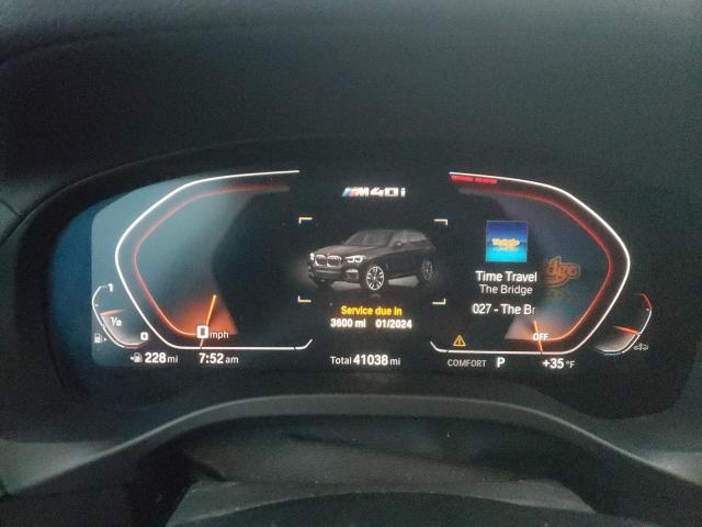 5UXTY9C05M9F78698 - 2021 BMW X3 XDRIVEM40I BLACK photo 9