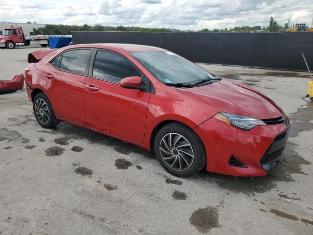 2T1BURHE5JC963808 - 2018 TOYOTA COROLLA L Czerwony zdjęcie 4