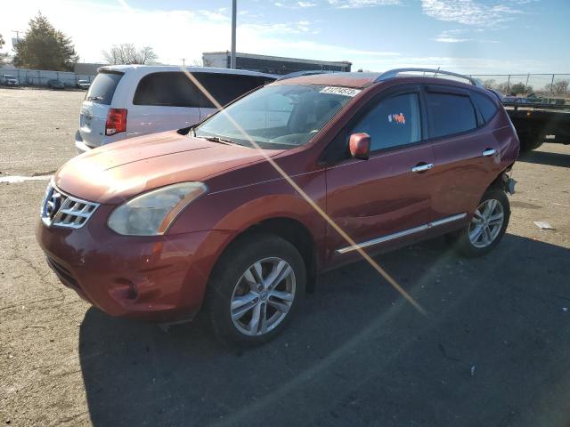 JN8AS5MV8DW111937 - 2013 NISSAN ROGUE S BURGUNDY photo 1