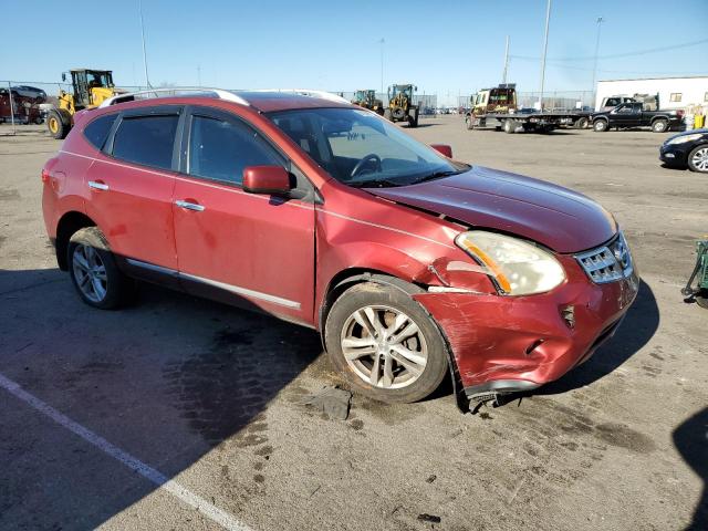 JN8AS5MV8DW111937 - 2013 NISSAN ROGUE S BURGUNDY photo 4