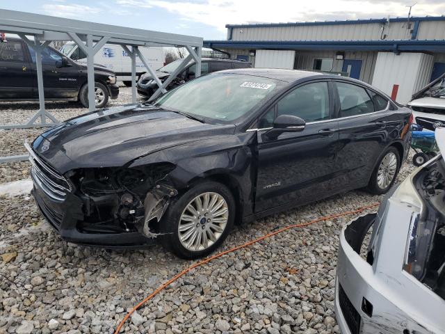 3FA6P0LU0GR251377 - 2016 FORD FUSION SE HYBRID BLACK photo 1