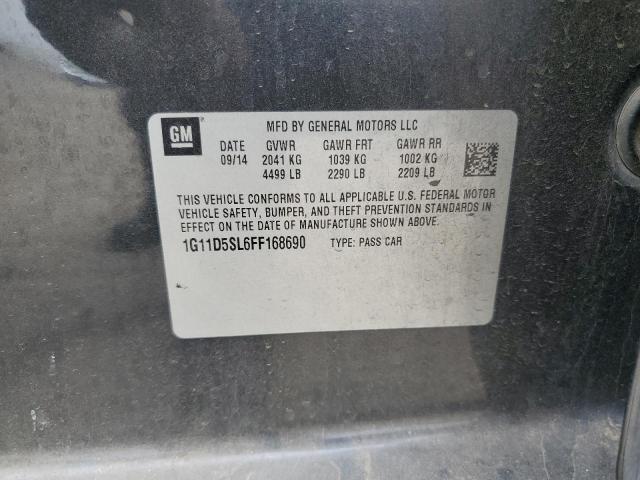 1G11D5SL6FF168690 - 2015 CHEVROLET MALIBU 2LT 蓝色 照片 12