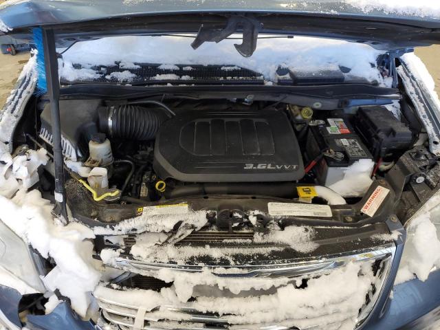 2C4RC1BG6CR157847 - 2012 CHRYSLER TOWN & COU TOURING BLUE photo 11