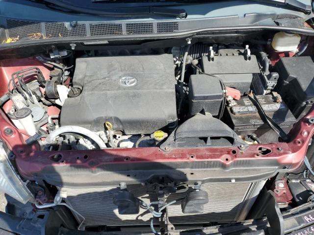 5TDKK3DC1FS563170 - 2015 TOYOTA SIENNA LE RED photo 12