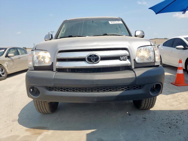 5TBET34196S524893 - 2006 TOYOTA TUNDRA DOUBLE CAB SR5 SILVER photo 5