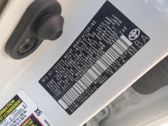 5YFBURHE7GP458636 - 2016 TOYOTA COROLLA L WHITE photo 13