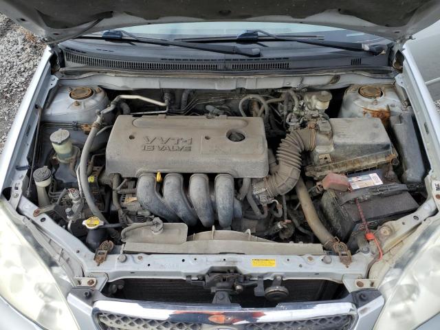 2T1BR30E45C494680 - 2005 TOYOTA COROLLA CE SILVER photo 11