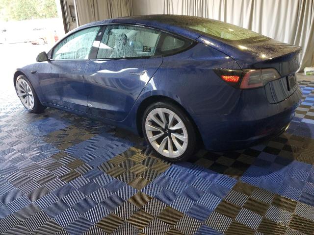 5YJ3E1EA8NF368926 - 2022 TESLA MODEL 3 蓝色 照片 2