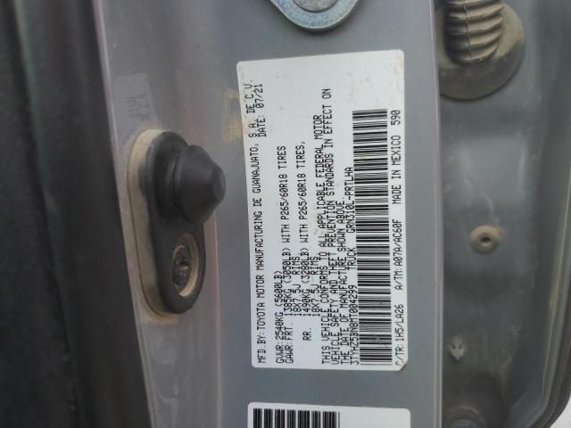 3TYHZ5BN8MT004299 - 2021 TOYOTA TACOMA DOUBLE CAB GRAY photo 12