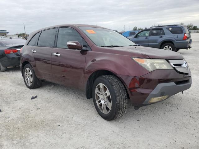 2HNYD28328H537410 - 2008 ACURA MDX TECHNOLOGY MAROON photo 4