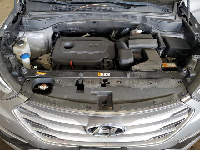 5XYZTDLB0HG391952 - 2017 HYUNDAI SANTA FE S GRAY photo 12