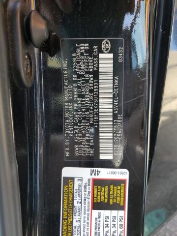 4T1BF3EK7BU129931 - 2011 TOYOTA CAMRY BASE 黑色 照片 12