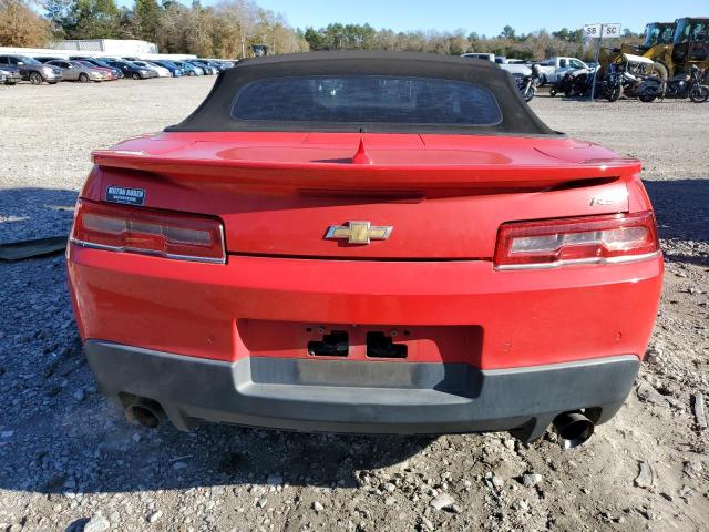 2G1FC3D38E9323449 - 2014 CHEVROLET CAMARO LT RED photo 6