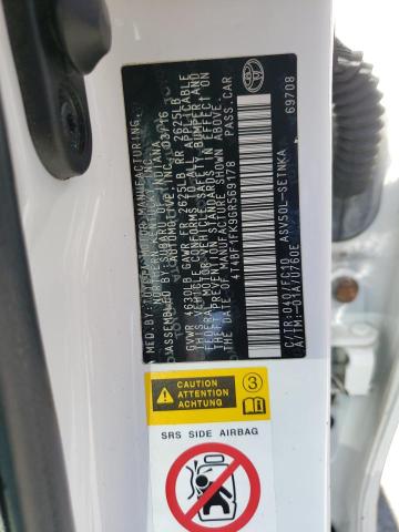 4T4BF1FK9GR569178 - 2016 TOYOTA CAMRY LE Biały zdjęcie 12