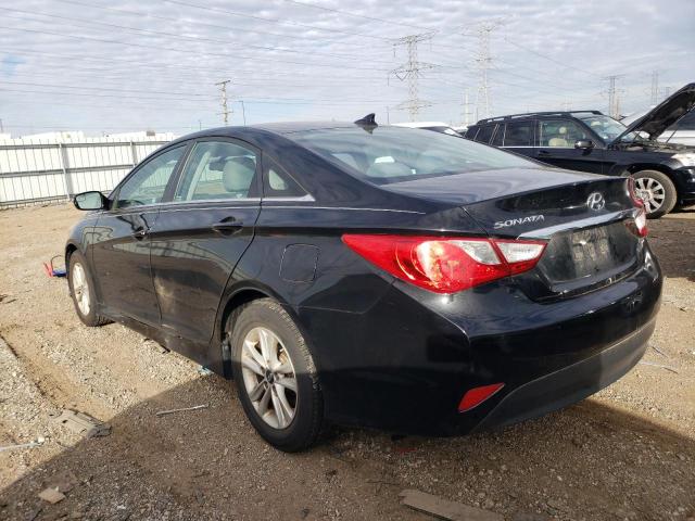 5NPEB4AC3EH896157 - 2014 HYUNDAI SONATA GLS BLACK photo 2