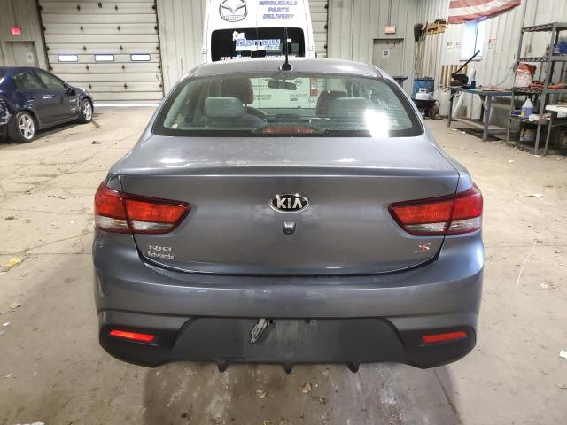 3KPA24AB2KE201396 - 2019 KIA RIO S GRAY photo 6