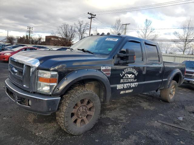 1FTWW31R68EA68518 - 2008 FORD F350 SRW SUPER DUTY BLACK photo 1