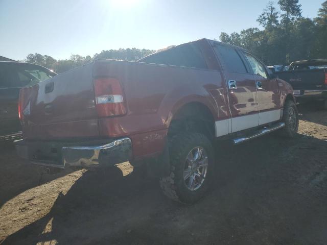 1FTPW14V28FB81877 - 2008 FORD F150 SUPERCREW RED photo 3