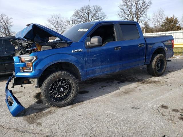 1FTEW1EF2HFC80701 - 2017 FORD F150 SUPERCREW BLUE photo 1