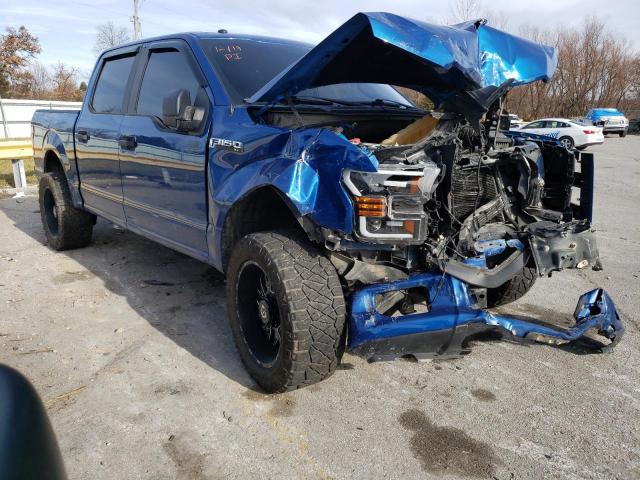 1FTEW1EF2HFC80701 - 2017 FORD F150 SUPERCREW BLUE photo 4