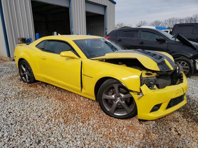 2G1FS1EW6E9236908 - 2014 CHEVROLET CAMARO SS YELLOW photo 4