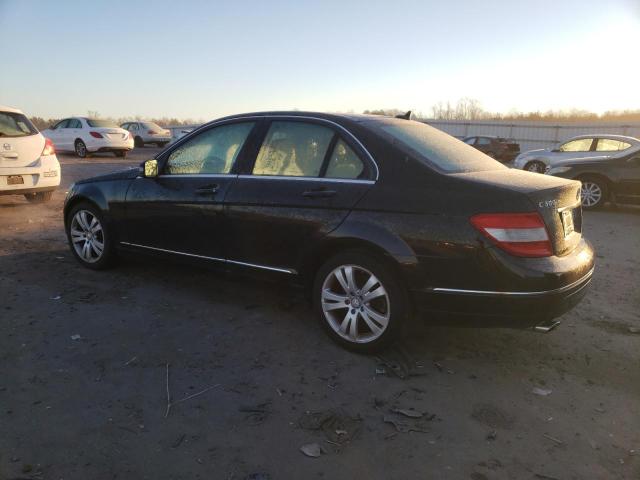 WDDGF5EB7BR186273 - 2011 MERCEDES-BENZ C 300 BLACK photo 2