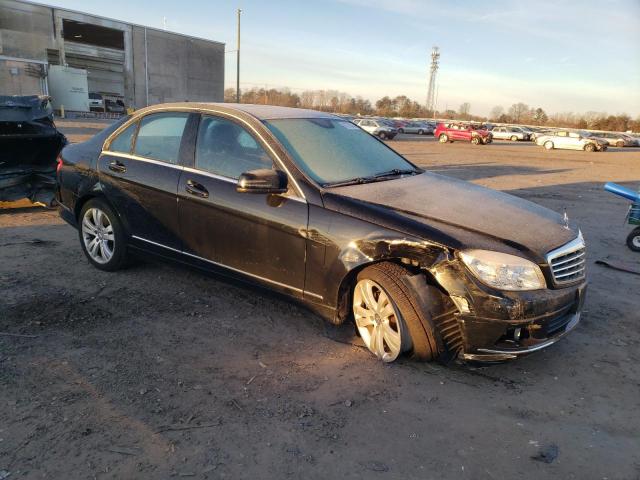 WDDGF5EB7BR186273 - 2011 MERCEDES-BENZ C 300 BLACK photo 4