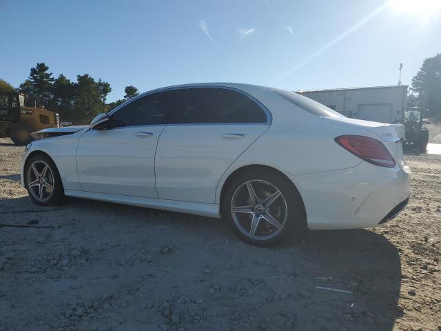 55SWF4KB1JU269480 - 2018 MERCEDES-BENZ C 300 4MATIC WHITE photo 2