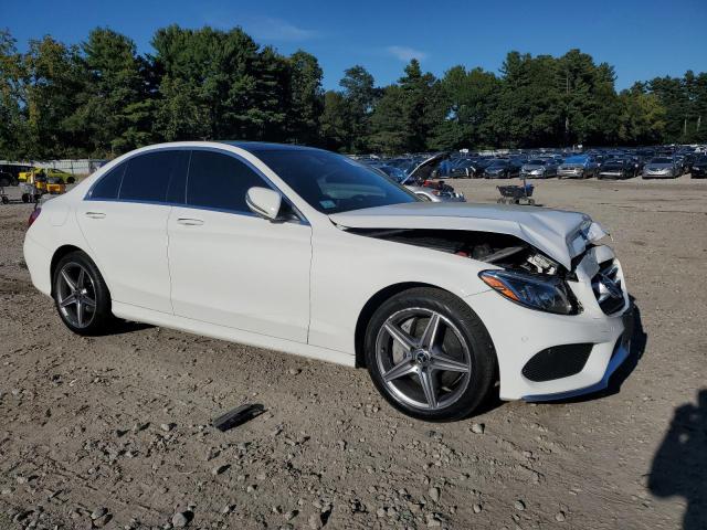 55SWF4KB1JU269480 - 2018 MERCEDES-BENZ C 300 4MATIC WHITE photo 4