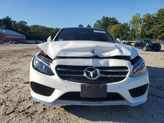 55SWF4KB1JU269480 - 2018 MERCEDES-BENZ C 300 4MATIC WHITE photo 5
