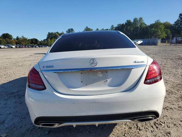 55SWF4KB1JU269480 - 2018 MERCEDES-BENZ C 300 4MATIC WHITE photo 6