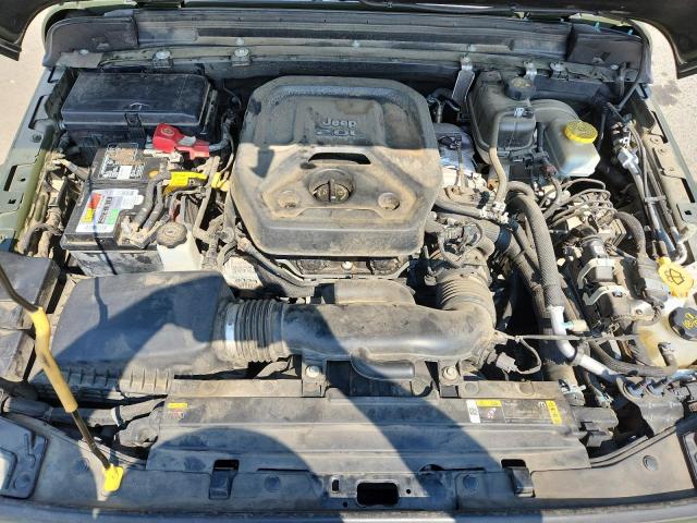 1C4HJXDN0MW666423 - 2021 JEEP WRANGLER U SPORT أخضر صورة 11