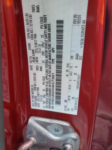 1FMCU0GXXGUC73921 - 2016 FORD ESCAPE SE 勃艮第红 照片 13