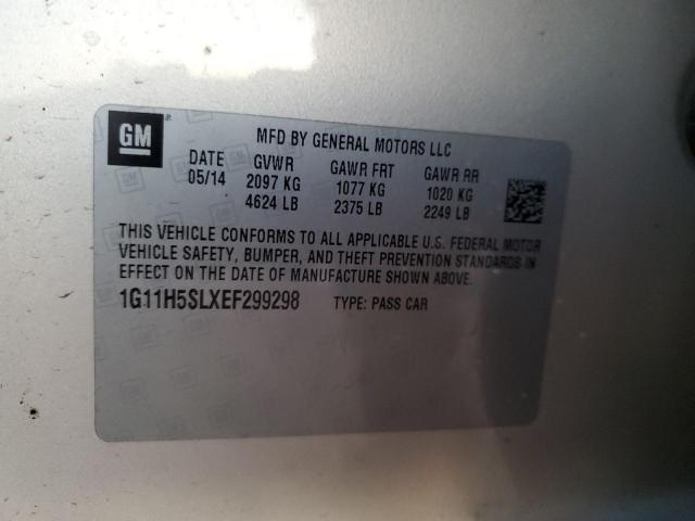 1G11H5SLXEF299298 - 2014 CHEVROLET MALIBU LTZ Алтын фото 12