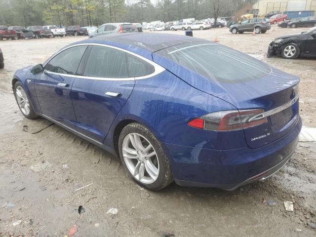 5YJSA1E23FF106961 - 2015 TESLA MODEL S BLUE photo 2