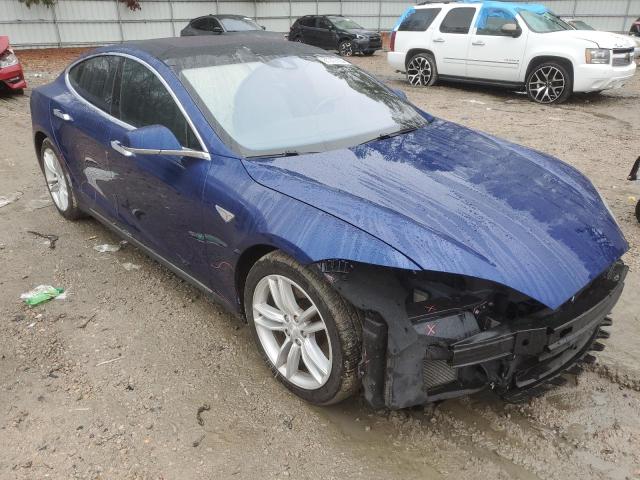 5YJSA1E23FF106961 - 2015 TESLA MODEL S BLUE photo 4