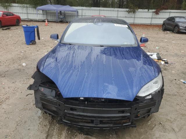 5YJSA1E23FF106961 - 2015 TESLA MODEL S Կապույտ լուսանկար 5