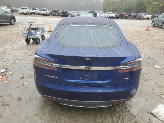5YJSA1E23FF106961 - 2015 TESLA MODEL S Կապույտ լուսանկար 6