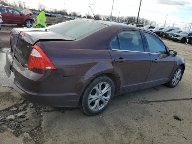 3FAHP0HA8CR175053 - 2012 FORD FUSION SE BURGUNDY photo 3