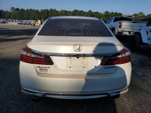 1HGCR2F69GA206725 - 2016 HONDA ACCORD SPORT თეთრი ფოტო 6