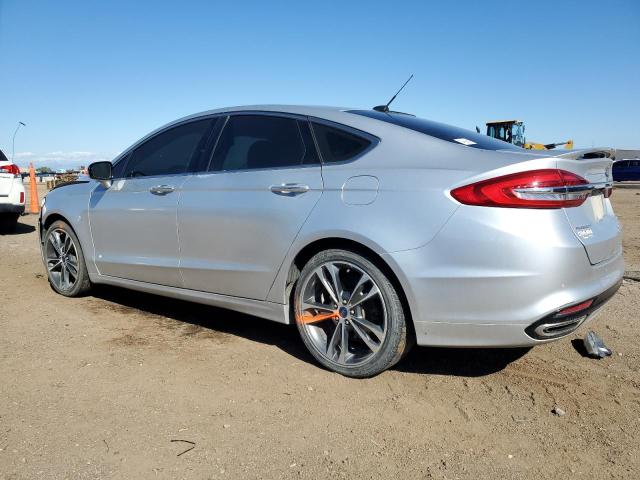 3FA6P0D90HR185800 - 2017 FORD FUSION TITANIUM SILVER photo 2