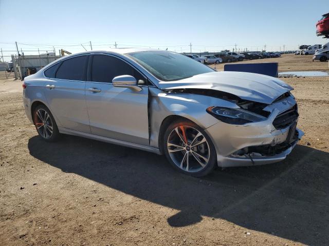 3FA6P0D90HR185800 - 2017 FORD FUSION TITANIUM SILVER photo 4