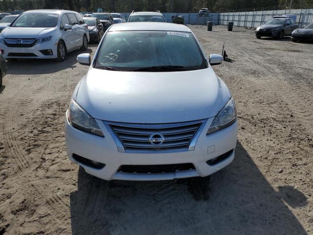 3N1AB7AP3DL670298 - 2013 NISSAN SENTRA S WHITE photo 5