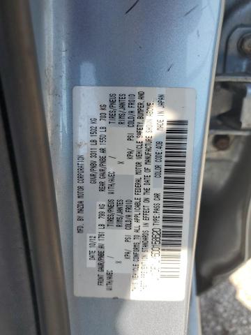 JM1DE1LY6D0158620 - 2013 MAZDA MAZDA2 BLUE photo 12