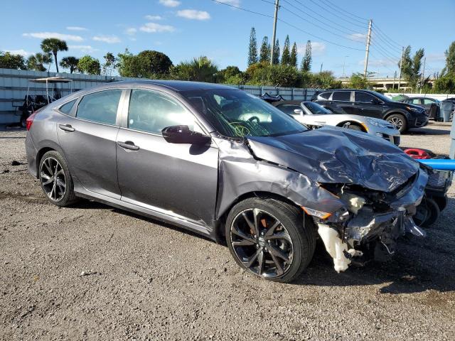 2HGFC2F83MH555537 - 2021 HONDA CIVIC SPORT ნაცრისფერი ფოტო 4